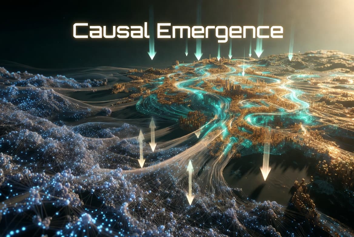 Ffellonics and Causal Emergence: The Geometric Ladder to Stronger Causation